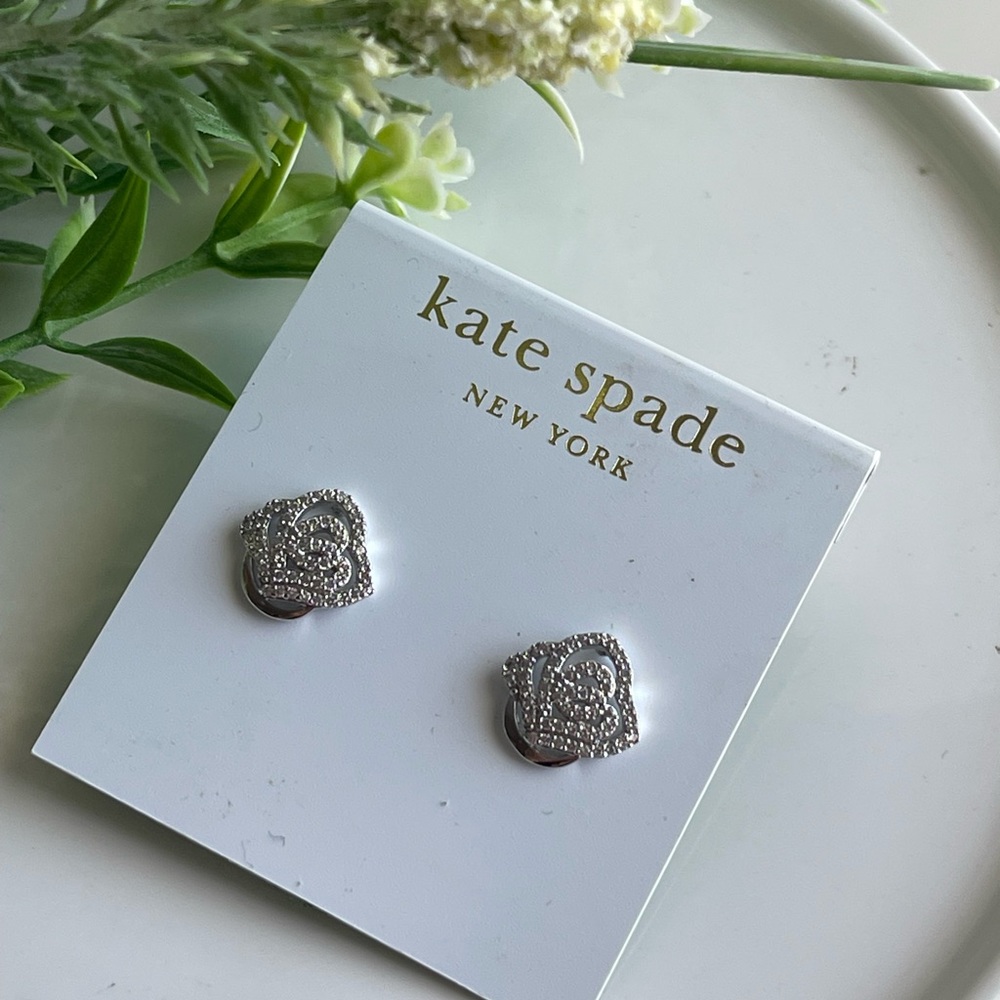 Kate Spade crystal stud earrings - Picture 4 of 6